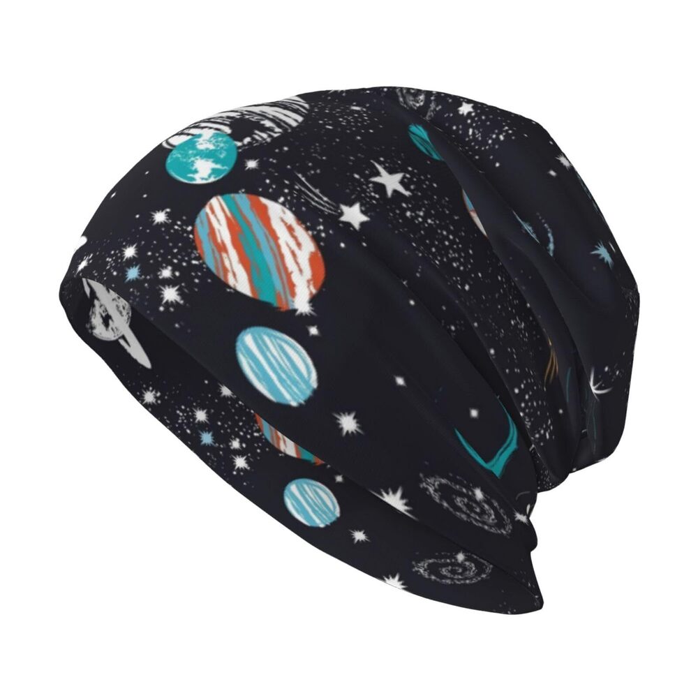 3263 Space Galaxy Constellation Slouchy Beanie & , Hip-Hop Soft Lightweight